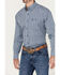 Image #2 - Wrangler Men's Classics Plaid Print Long Sleeve Button-Down Western Shirt, Blue, hi-res