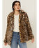 Image #1 - Shyanne Women's Leopard Print Faux Fur Jacket, Tan, hi-res