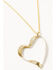 Image #2 - Ink + Alloy Women's Hope Ribbon Open Heart Necklace, Multi, hi-res
