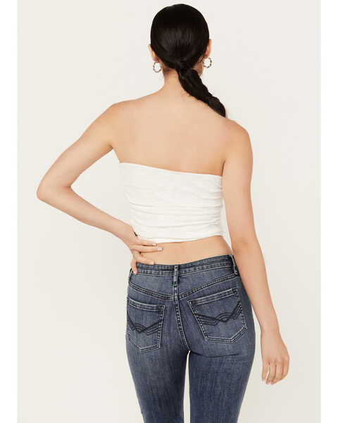 Image #4 - Free People Women's Boulevard Ruched Tube Top, White, hi-res