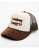 Image #1 - Rodeo Hippie Women's Cowboy Lover Trucker Cap, Brown, hi-res