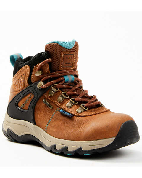 Cleo + Wolf Talon 2 Lace-Up Hiking Boot - Round Toe, Teal, hi-res