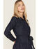 Image #2 - Ariat Women's Sahara Dark Wash Denim Long Sleeve Midi Dress, Dark Wash, hi-res
