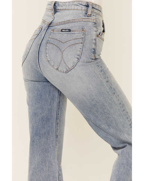 Image #3 - Rolla's Women's East Coast Medium Wash Flare Jeans, Blue, hi-res