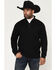 Image #1 - Cody James Black 1978™ Men's Parker Solid 1/4 Zip Pullover Sweater, Black, hi-res