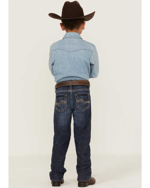 Cody James Little Boys' Clive Dark Wash Stretch Slim Bootcut Jeans - Sizes 4-8, Blue, hi-res