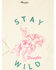 Image #2 - Wrangler Toddler Girls' Stay Wild Long Sleeve Graphic Shirt, Cream, hi-res