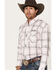 Image #2 - Wrangler Men's Logo Plaid Print Long Sleeve Button-Down Western Shirt, White, hi-res
