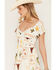 Image #2 - Rosabelle Honey Women's Boot Barn Exclusive Western Conversation Print Short Sleeve Mini Dress, White, hi-res