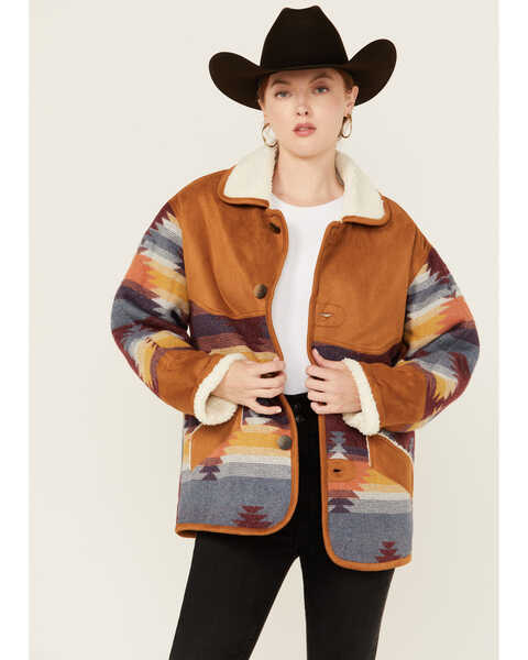 Image #1 - Molly Bracken Women's Southwestern Coat , Camel, hi-res
