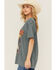 Image #2 - Wrangler Women's Desert Logo Short Sleeve Graphic Tee, Blue, hi-res