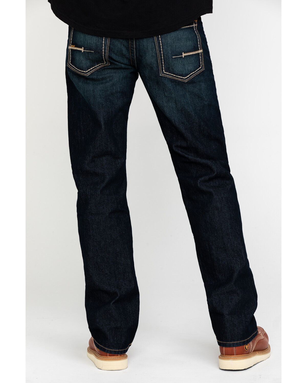 Image #1 - Ariat Men's Rebar M5 Durastretch Edge Straight Work Jeans, Blue, hi-res