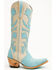 Image #2 - Lane Women's Jolene Overlay Tall Western Boots - Snip Toe, Blue/white, hi-res