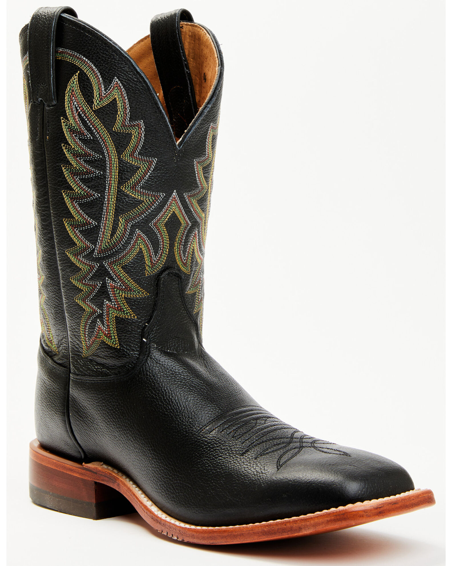 Justin Men s Poston Western Boots Broad Square Toe Sheplers