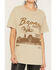 Image #3 - Merch Traffic Women's Bronco Country Short Sleeve Graphic Tee, Tan, hi-res
