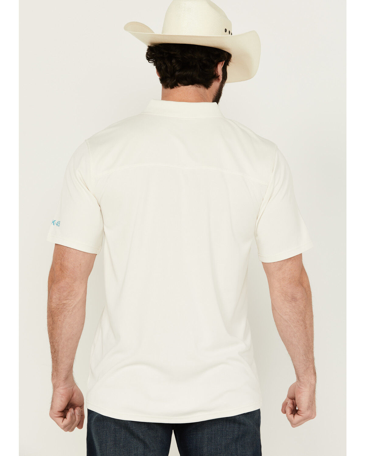 Image #4 - RANK 45® Men's Knao Border Print Short Sleeve Polo Shirt, Ivory, hi-res