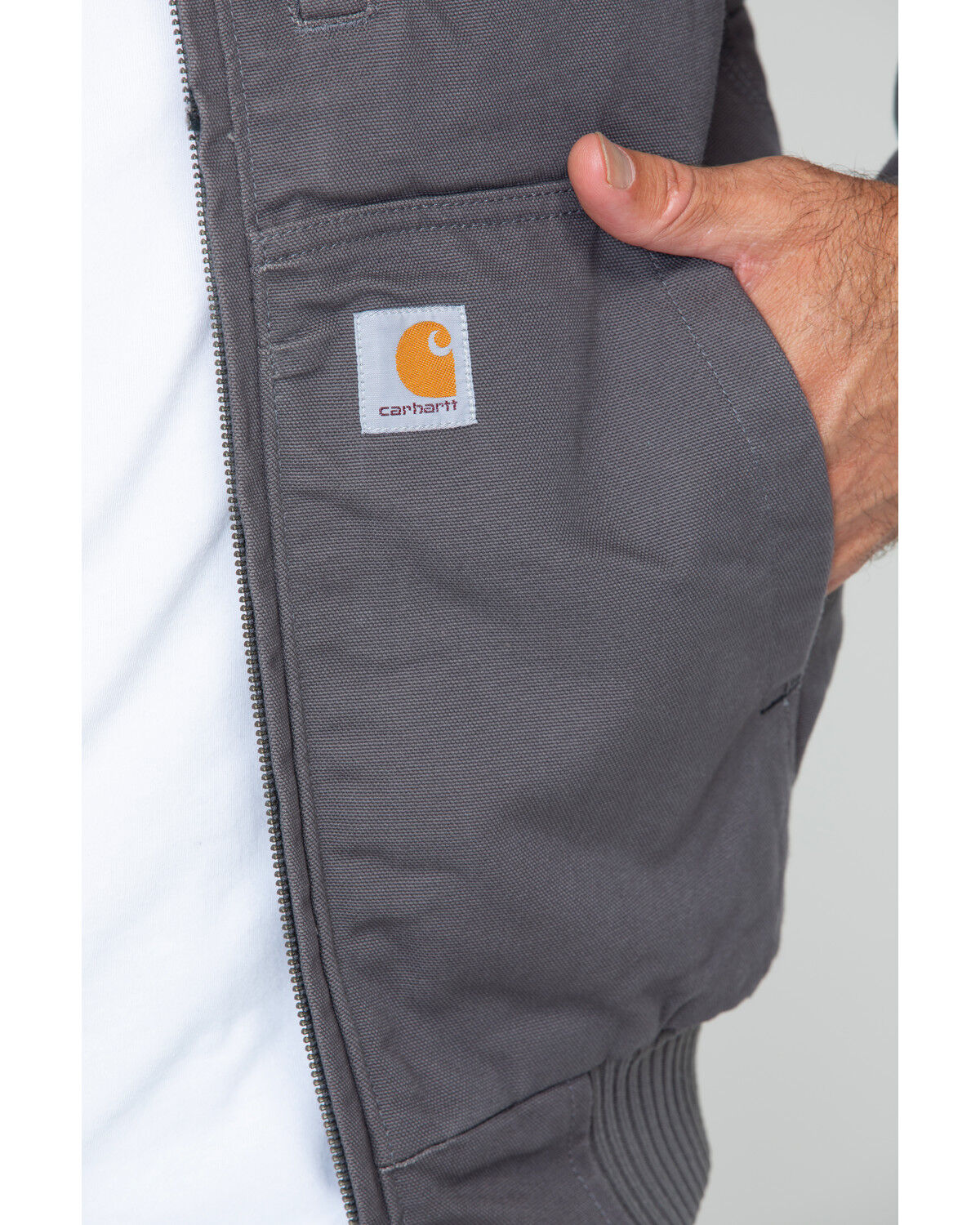 Image #5 - Carhartt Men's Full Swing Armstrong Active Work Jacket, Charcoal, hi-res