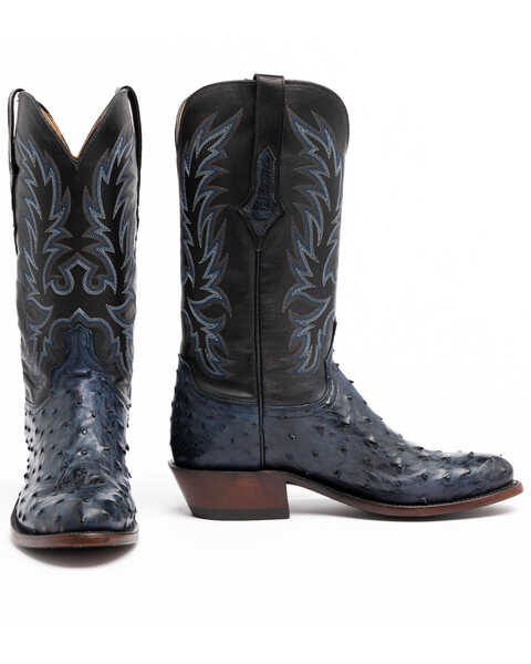 Image #1 - Lucchese Men's Elgin Exotic Western Boots - Round Toe, , hi-res
