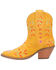 Image #3 - Dingo Women's Sugar Bug Suede Fashion Booties - Medium Toe , Yellow, hi-res