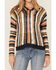 Image #3 - Panhandle Women's Striped Boho Hooded Sweater, Cream, hi-res