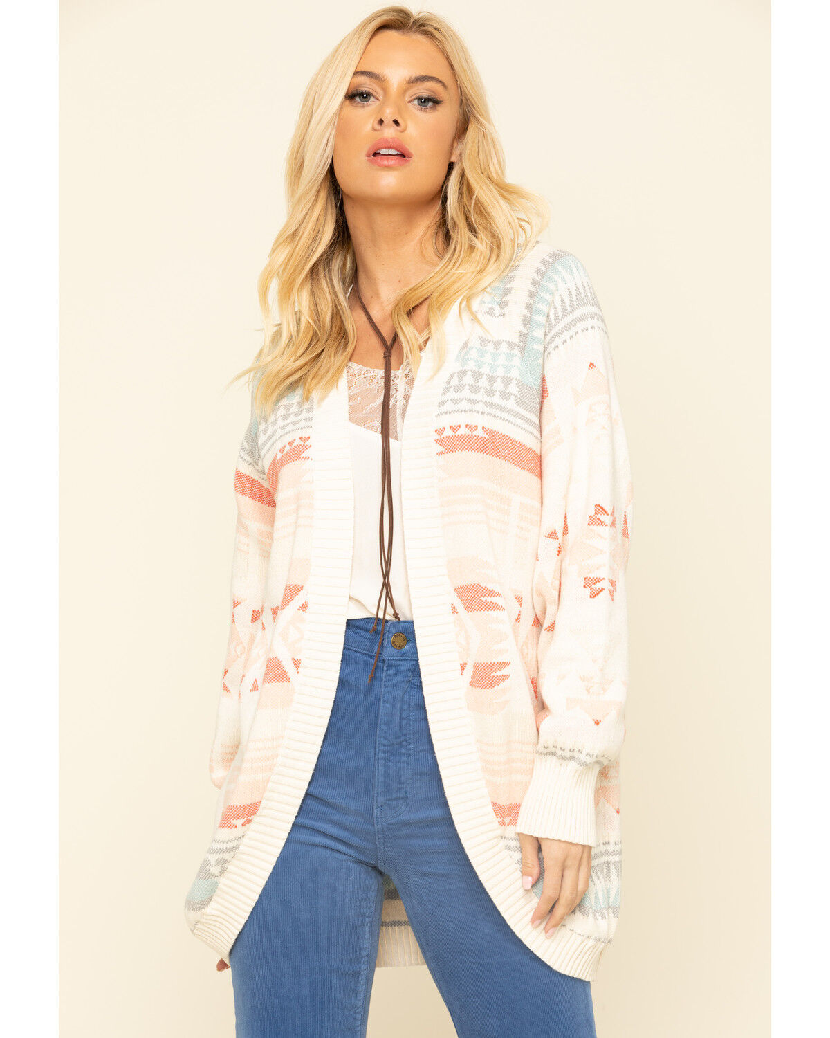 white cocoon cardigan