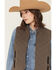 Image #2 - Outback Trading Co Women's Quilted Riding Vest, Brown, hi-res