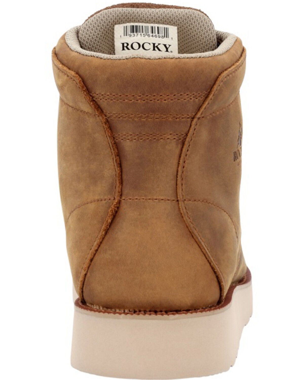 Image #5 - Rocky Men's Monocrepe Wedge 6" BOA&reg; Work Boots - Soft Toe, Brown, hi-res