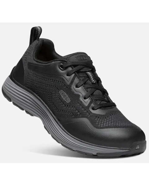 Image #1 - Keen Women's Sparta II ESD Soft Toe Lace-Up Work Sneaker , Black, hi-res