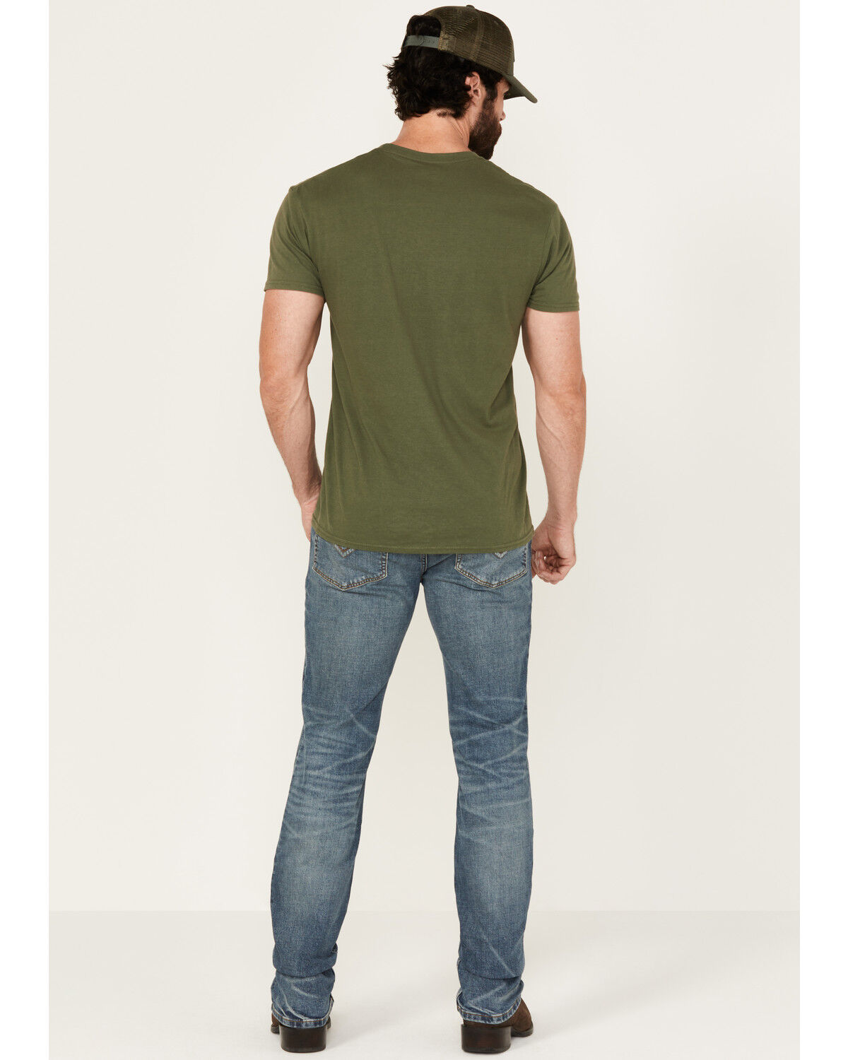 Image #3 - Moonshine Spirit Men's Bisbee Medium Wash Slim Straight Stretch Denim Jeans, Medium Wash, hi-res