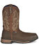Image #2 - Tony Lama Men's Anchor Water Buffalo Pull On Western Work Boots - Composite Toe , Brown, hi-res