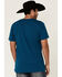 Image #4 - Cinch Men's Heather Teal The Brand Logo Graphic Short Sleeve T-Shirt, Teal, hi-res