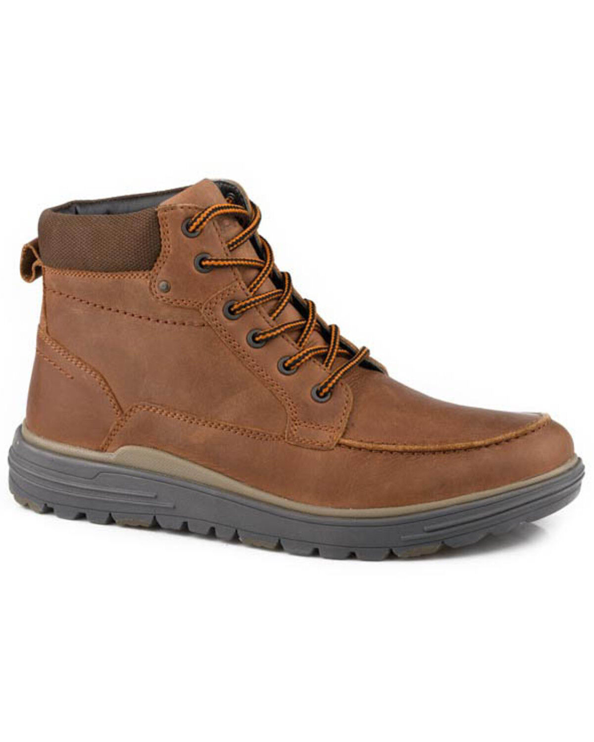 Image #1 - Roper Men's Bradley Casual Boots - Moc Toe, Brown, hi-res