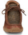 Justin Men's Cowhide Leather Ostrich Vamp Casual Shoe - Moc Toe , Brown, hi-res