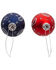 Image #2 - Kurt Adler Glass Bandana Style Ball Ornament Set - 6 Piece, Multi, hi-res