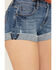 Idyllwind Women's Oakland Mid Rise Rebel Shorts, Medium Wash, hi-res