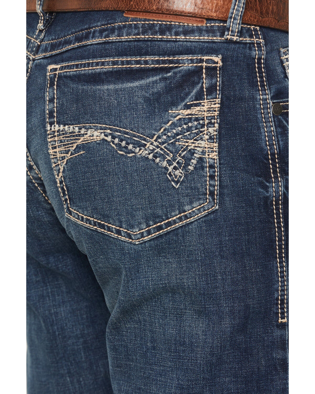 Image #4 - Wrangler 20X Men's Midland 42 Vintage Slim Bootcut Stretch Denim Jeans, Denim, hi-res