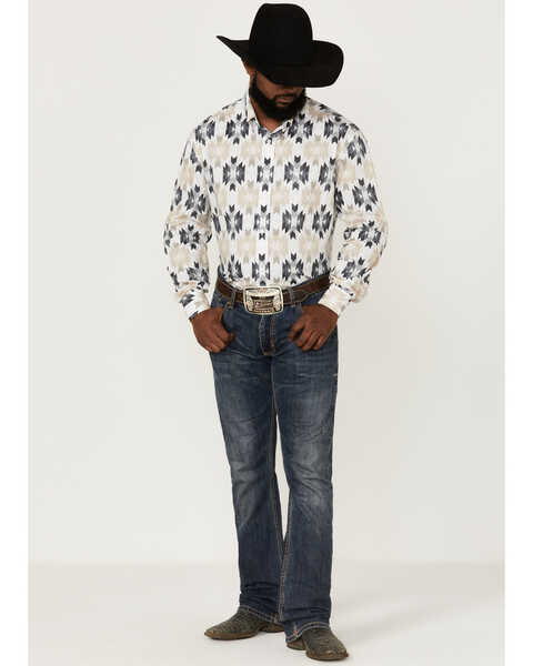 Image #2 - Rock & Roll Denim Men's Southwestern Print Long Sleeve Button-Down Western Shirt , , hi-res