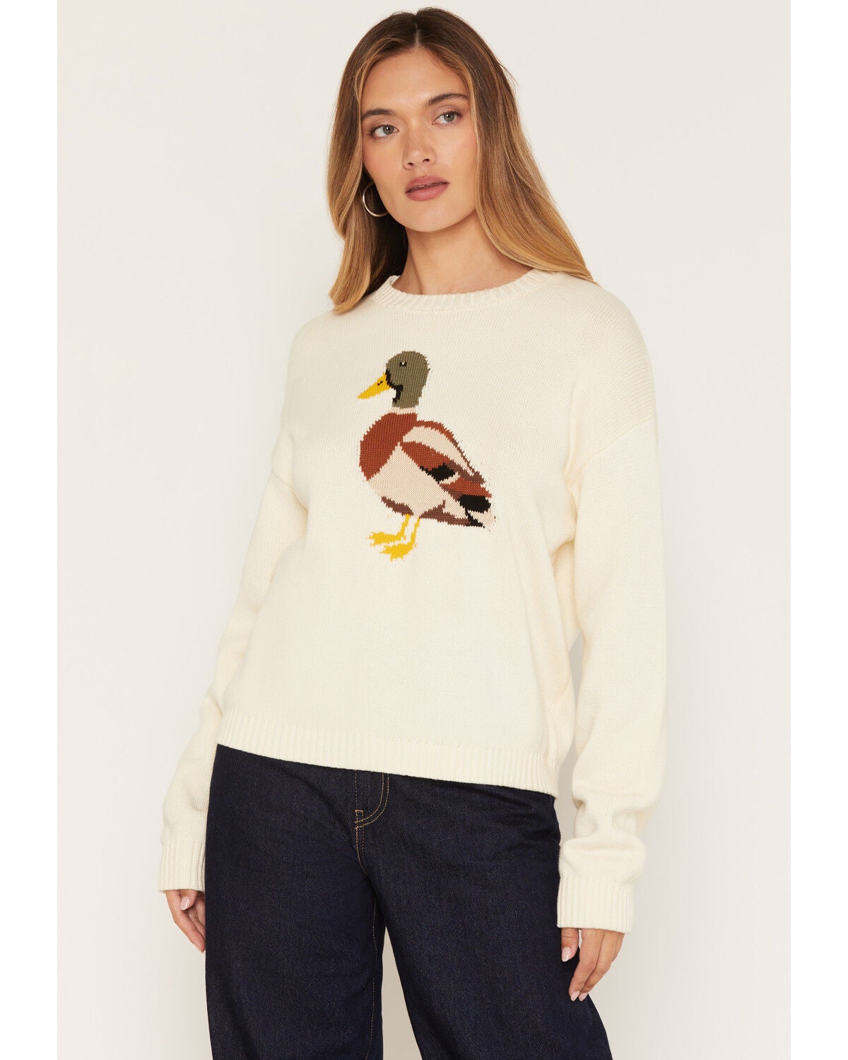 Wishlist Women's Duck Sweater, Cream, hi-res