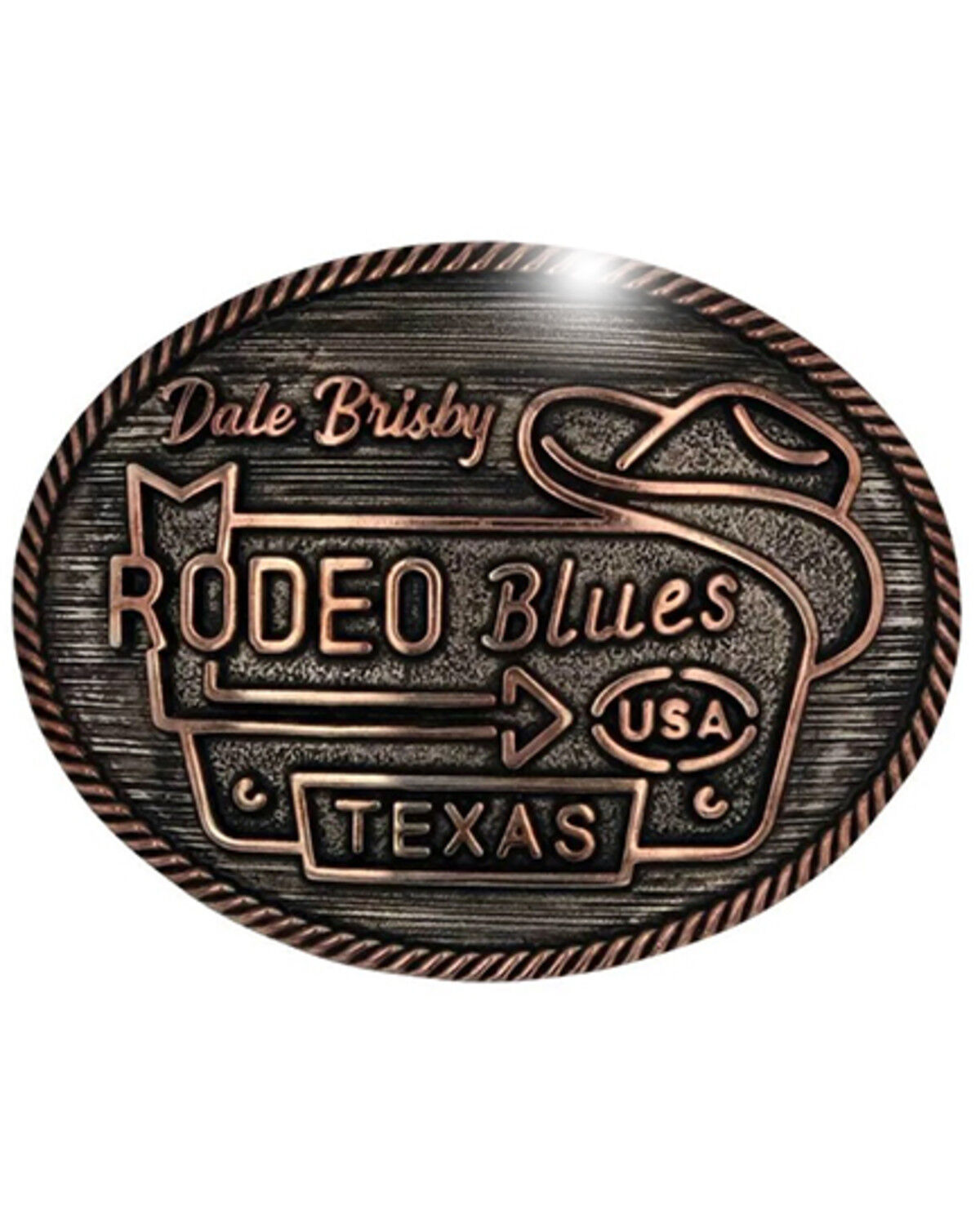 Image #1 - Montana Silversmiths Men's Dale Brisby Rodeo Blues Attitude Buckle, Silver, hi-res