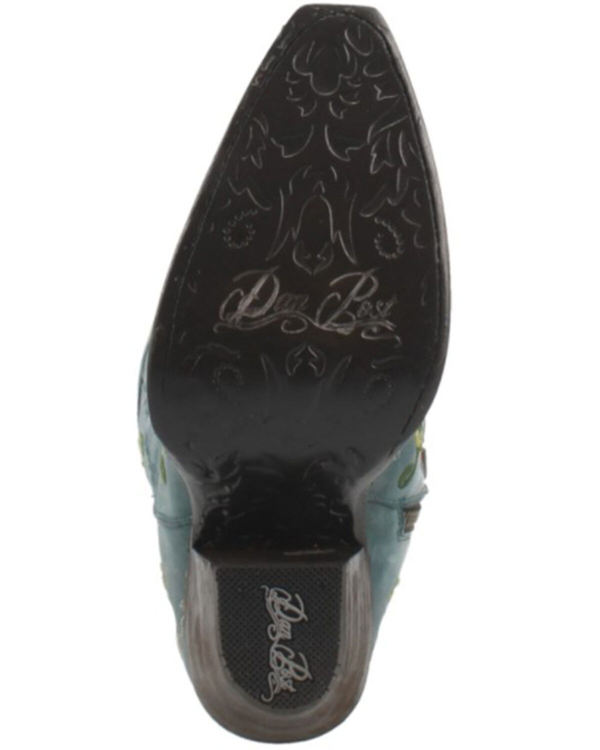 Image #7 - Dan Post Women's Flower Child Tall Boots - Snip Toe, Turquoise, hi-res