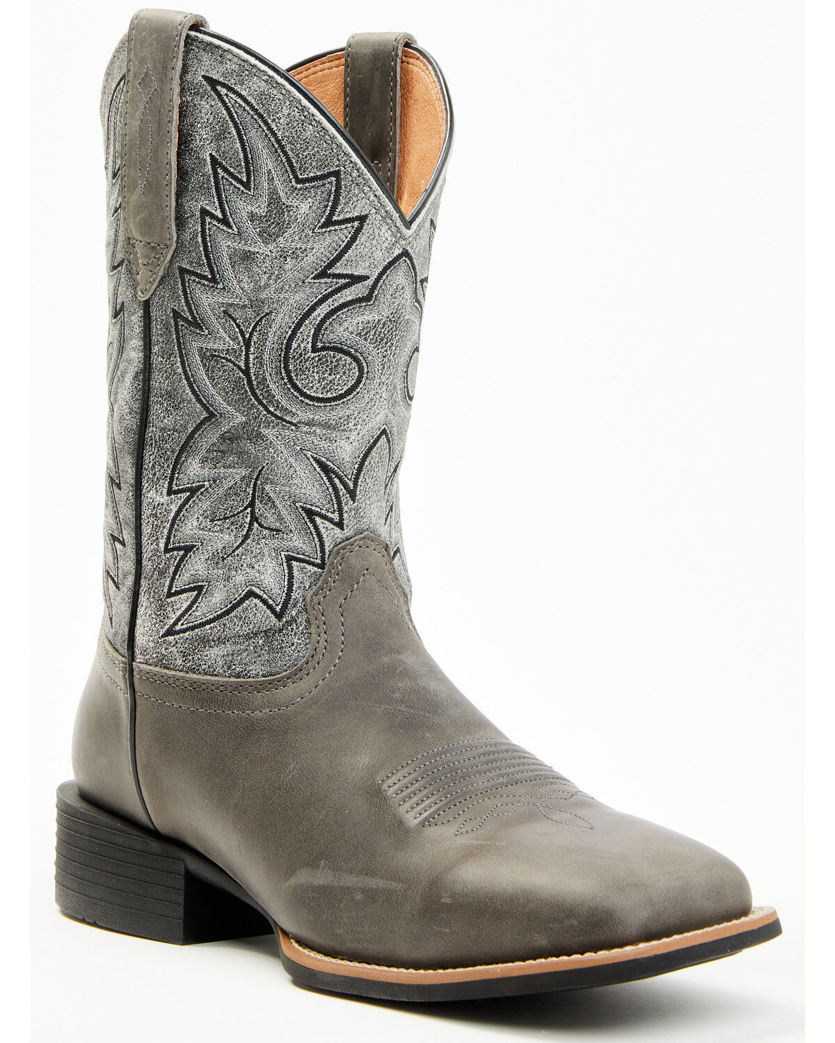 Image #1 - Cody James Men's Badge Xero Gravity™ Western Boots - Broad Square Toe, Grey, hi-res