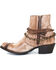 Image #3 - Miss Macie Women's Desert Dancer Booties - Round Toe, Lt Brown, hi-res