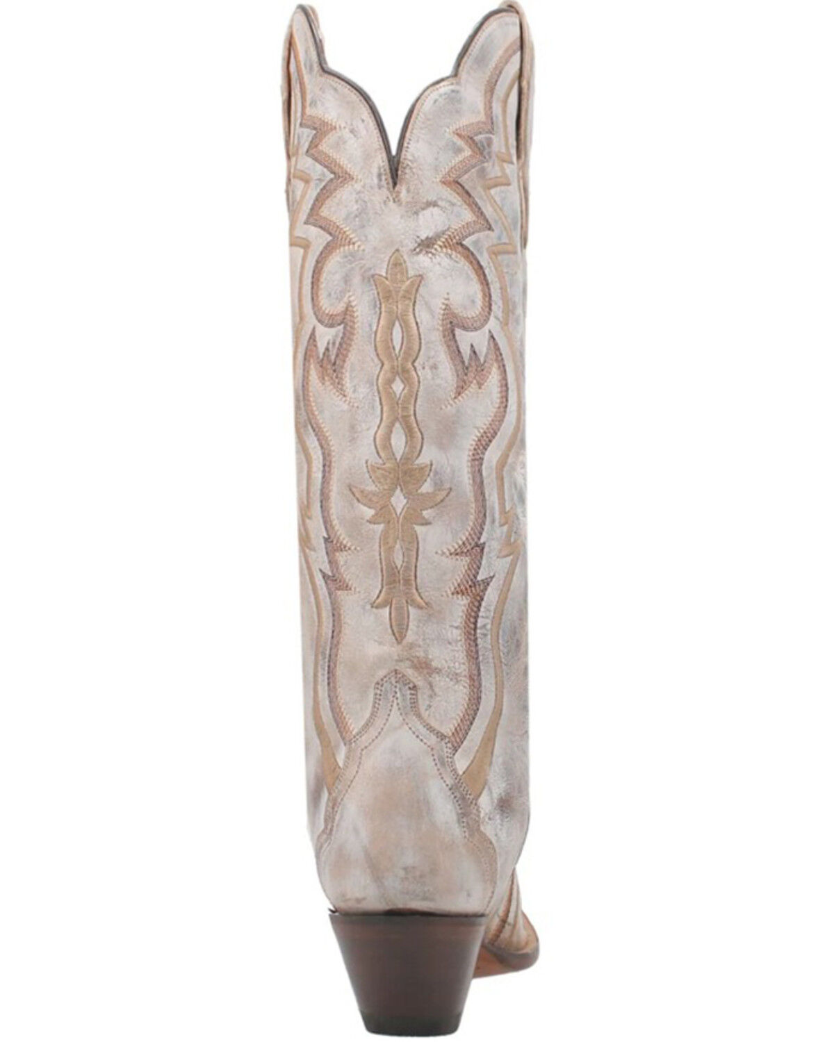 Image #5 - Dan Post Women's 16" Triad Silvie Tall Western Boots - Snip Toe, Ivory, hi-res