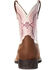 Image #3 - Ariat Girls' Double Kicker Western Boots - Broad Square Toe, Tan, hi-res