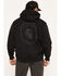 Image #1 - Carhartt Men's Paxton Rain Defender&trade; Graphic Hooded Sweatshirt, Black, hi-res