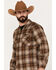 Image #2 - Pendleton Men's Boardshirt Ombre Plaid Long Sleeve Button Down Western Shirt, Brown, hi-res