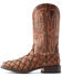 Image #2 - Ariat Men's Deep Water Exotic Pirarucu Western Boots - Broad Square Toe, Brown, hi-res