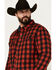 Image #2 - Justin Men's Jackson Buffalo Plaid Print Shacket, Rust Copper, hi-res