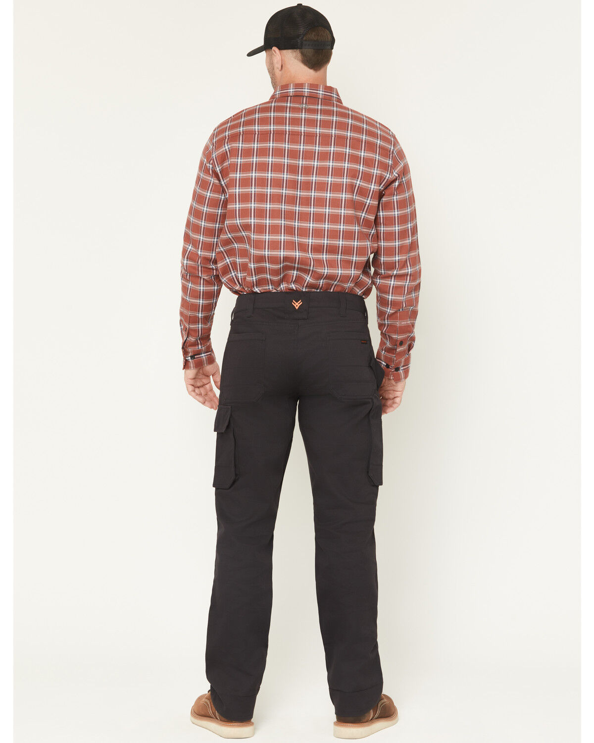 Image #3 - Hawx Men's FR Nail Biter Straight Solid Canvas Utility Pants, Black, hi-res