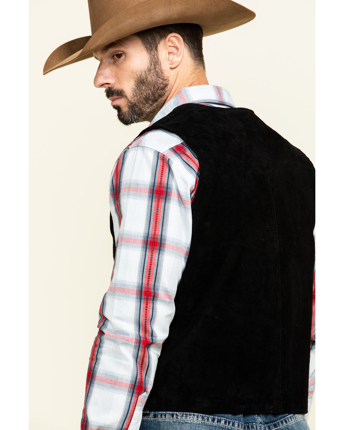 Image #5 - Cody James Men's Angus Suede Vest, Black, hi-res